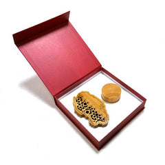 Wood Map Incense Burner