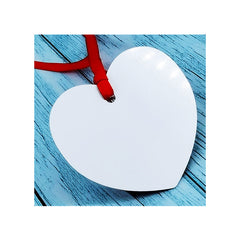 Double Sided Arabesque Shaped Sublimation Aluminum Ornaments