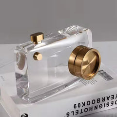 High Quality Unique Camera Model Crystal Home Decoration