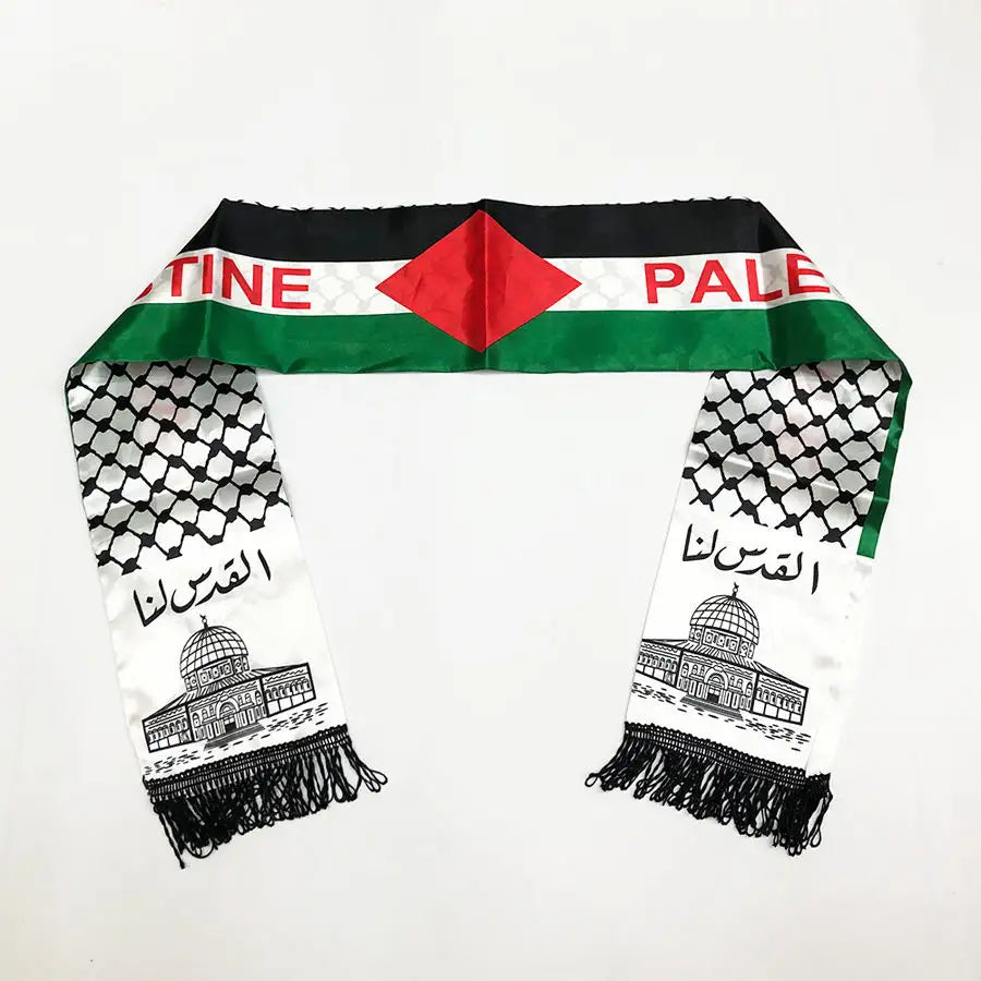 Palestine National L Type Satin Printed Table Desk Flag main image 0