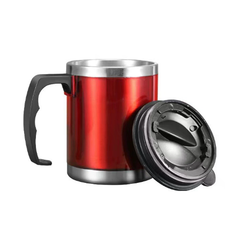 Insulated Stainless Steel Office  Coffee Mug with Lid