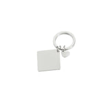 Personalized Best Friend Heart Keychain
