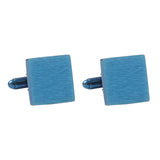 Square Stainless Steel Men’s Cufflinks – Textured Design