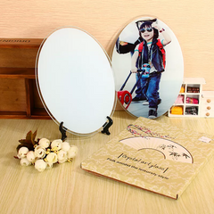 Oval Shape Glass Photo Frame
