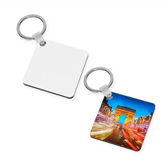 Sublimation Square Aluminum keychains
