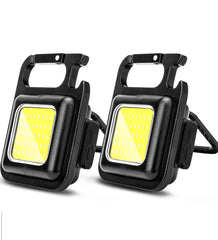Portable COB LED Keychain Flashlight