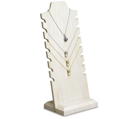 Wooden Mannequin Bust Jewelry Bust Display Stand