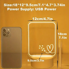 Personalized Photo Lamp Acrylic  Board Night Light Colors