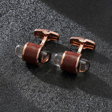 Men’s Personalized Bullet-Shaped Copper Cufflinks