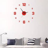 Acrylic Frameless Wall Clock Sticker
