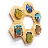 Wooden Medal & Trophy Wall Display Shelf Hanger