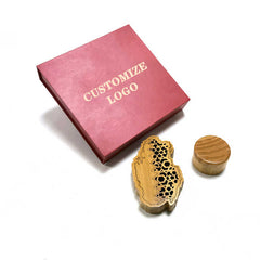 Wood Map Incense Burner