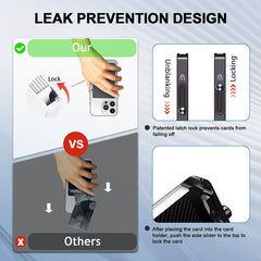 MagSafe Pop-Up Phone Stand Wallet – RFID Card Holder & Minimalist Men’s Card Box