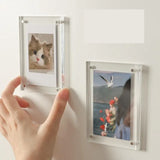Clear Acrylic Magnetic Photo Frame for Desk & Home Display