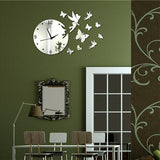 Butterfly Modern Home Decoration Acrylic Wall Clock
