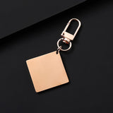 Customizable Stainless Steel square Laser Engraved logo