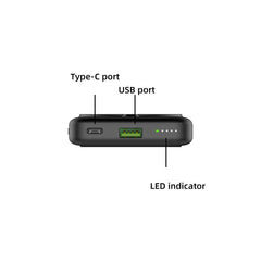 VEGER Magnetic Power Bank, 10,000mAh Foldable Wireless Portable Charger, 22.5W Fast Charging Mag-safe Battery Pack with Stand