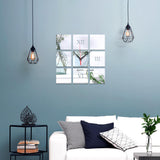 Square Acrylic Mirror Wall Clock