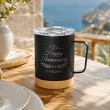Hydro - Bamboo Base Stainless Steel Mug