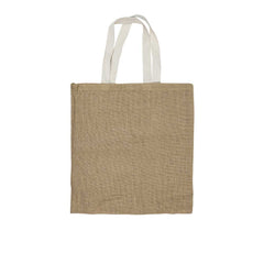Jute Bags with White Handles, Long-lasting & Eco-friendly