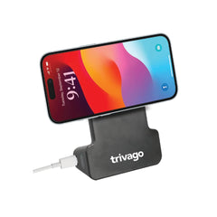 Magnetic Phone Stand with 15W Wireless Charging and Remote Shutter
