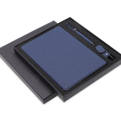 LENZEN - CHANGE ZERO Sustainable Gift Set with Refillable Notebook, Pen & USB Keychain