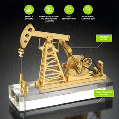 Automatic Oil Extraction Machine Business Gift Crystal Trophy