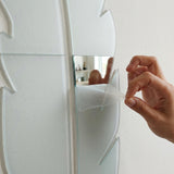 3D Acrylic Leaf Mirror Wall Decor