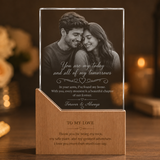 Rectangular Wood & Crystal Awards with Gift Box