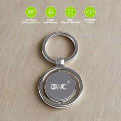 Round Metal Key Chain