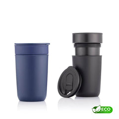 SAVONA - Hans Larsen Premium Ceramic Tumbler With Recycled Protective Sleeve