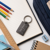 Simple Geometric Rectangular Keychain