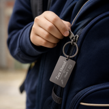 Simple Geometric Rectangular Keychain