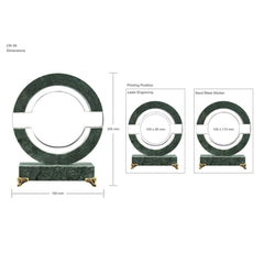 Round Crystal and Marble Awards