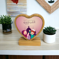 Small Wood Magnet Rotating Ornaments