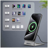 15W Wireless Fast Charger Magnetic Foldable Bracket