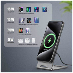 15W  Wireless Fast  Charger Magnetic Foldable Bracket