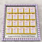 Customized Chocolate Gift Tray with Pearl Frame