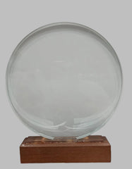Crystal Trophy With Wooden Stand