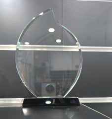 Custom Design Crystal Transparent Trophy Plaque