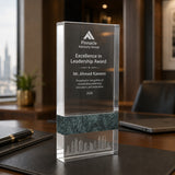 Rectangle Marble and Crystal Awards