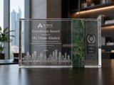 Rectangle Marble and Crystal Awards