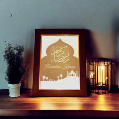 Wooden LED Photo Frame With Crystal