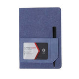 ADANA - Santhome Recycled Canvas A5 Hard Cover Notebook with PU Pocket