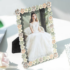Metal Photo Frame Custom Light Luxury Flower Photo Frame