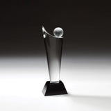 3D golf Ball Genuine optical crystal Award