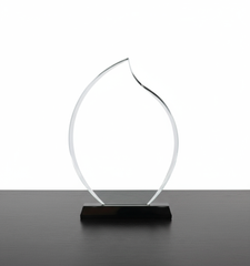 Custom Design Crystal Transparent Trophy Plaque