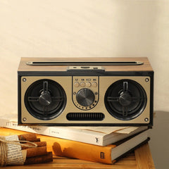 SEVAN - Giftology Retro Wood 10W Bluetooth Speaker with FM