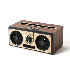SEVAN - Giftology Retro Wood 10W Bluetooth Speaker with FM