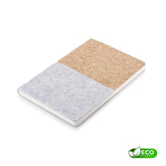 TROSA - eco-neutral Recycled Felt & Cork Soft Cover Notebook